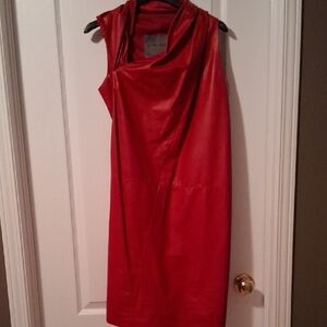 Danier One Shoulder Red Dress